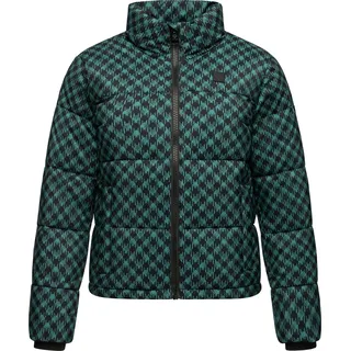 Ragwear Serah Print Hahnentritt Grün 3XL
