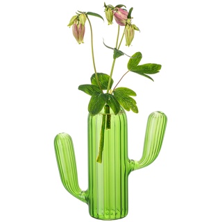 YLSZHY Dekorative Mini-Kaktus-Blumenvase aus Glas, Niedliche, Einzigartige Grüne Kaktus-Vase, Tischdekoration für Zuhause, Küche, Büro, Wohnzimmer, Akzentdekoration(#1)
