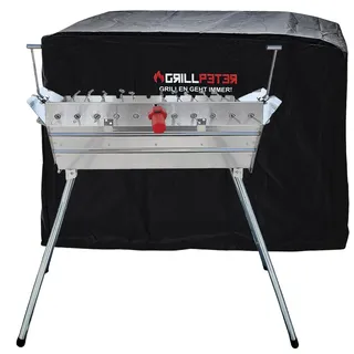 Grillpeter Mangal Ararat Edelstahl Schaschlikgrill 11er Drehspieß Haube Motor