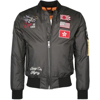Top Gun Bomberjacke grau M