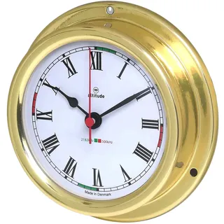Delite 858cz Altitude Schiffsuhr Messing Funksektoren 127 mm x 40 mm