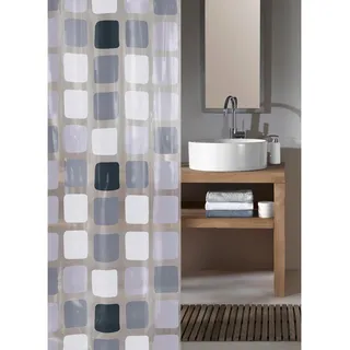 KLEINE WOLKE Duschvorhang Sonny 180 x 200 cm anthrazit