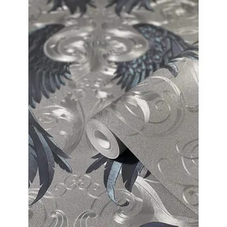 Glööckler Imperial Vliestapete 10,05 x 0,7 m 300 g Blau/Lila/Silber 52579