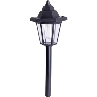 NÄVE Solarleuchte 3er Set Aluminium, Kunststoff 0,2 Ah inkl. Bewegungsmelder schwarz