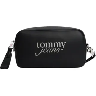 TOMMY JEANS Damen Crossbody Bag Tasche Bold Script Camera Bag mit Reißverschluss, Schwarz (Black), Einheitsgröße - Einheitsgröße