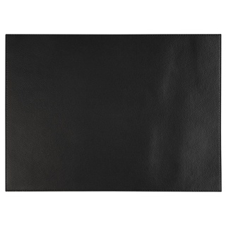 APS Tischdecke, Tischset -KUNSTLEDER- 45 x 32,5 cm Teller Untersetzer schwarz schwarz