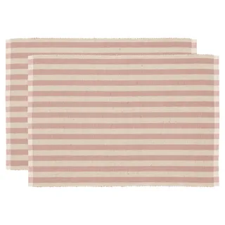 Södahl Statement Stripe Tischset 33 x 48 cm 2 Stck. Rose