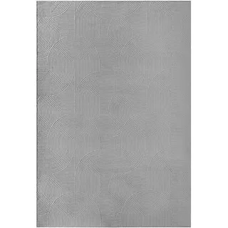 KADIMA DESIGN DALAR Kurzflorteppich 200 x 200 cm Grau