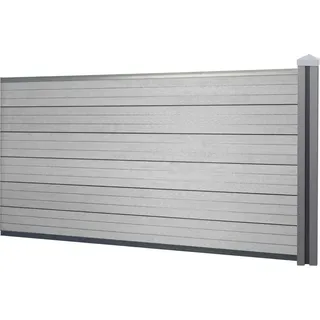 MCW WPC Sichtschutz 1,88 m grau