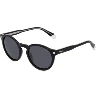 Polaroid PLD 4150/S/X Herren-Sonnenbrille Vollrand Panto Acetat-Gestell, schwarz