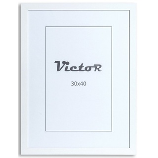 Victor (Zenith) Bilderrahmen »Dix«, 30x40 cm in weiß, moderner Holz Bilderrahmen weiß