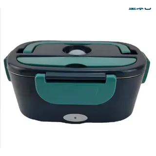 40w Elektrische Lunchbox, 220v Elektrische Lunchbox Für Auto, Lkw Und Büro - 3-in-1 Schnellheiz-lunchbox Aus Edelstahl, 1,5l (dunkelgrün)