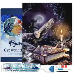 ap commerce Diamond Painting Magische Eule 40x50 cm