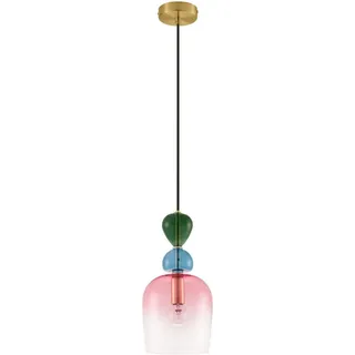 Nova Luce Murano 1-flg. E14 40 cm gold, multicolor