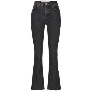 Goldgarn 5-Pocket-Jeans Damen Jeans LINDENHOF FLARE (1-tlg) schwarz 32