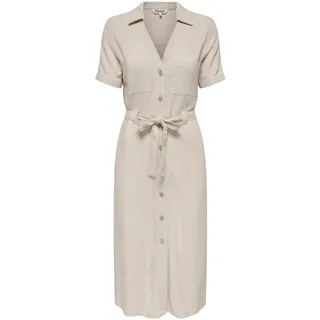 Only Kleid Shirtkleid Beige M