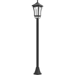 Outsunny Außenleuchte Kunststoff 127 cm 1 Stück schwarz