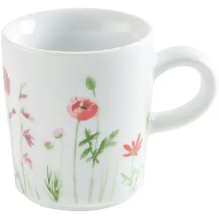 Kahla Five Senses Wildblume Espresso-Obertasse 0,09 l | Espressotasse aus Porzellan blau/rot