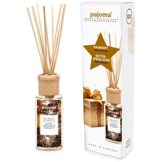 pajoma® Raumduft 100 ml inkl. Duftstäbchen, Butterspekulatius Flüssigkeit
