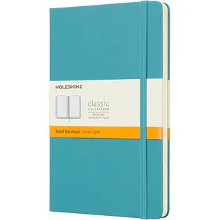 Moleskine Notizbuch A5 liniert Riffblau