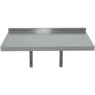 TAIMIKO Wandregal, Edelstahl, schwimmend, fest, Aufbewahrung, Küche, dekoratives Regal für Schlafzimmer, Wohnzimmer, Restaurant, Flur (80 x 30 cm)