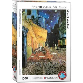 Eurographics 6000-2143 - Cafeterrasse am Abend von Vincent van Gogh , Puzzle, 1.000 Teile