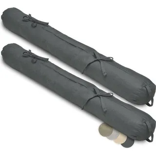Famanu Tür- und Fensterdichtung 100 cm Viento - Zugluftstopper mit Tragegriff - Anthrazit