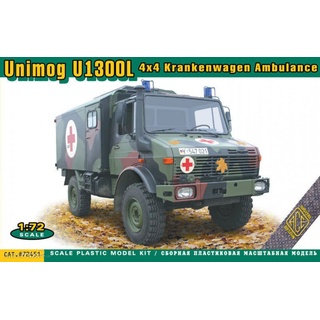 ACE ACE72451 - Unimog U1300L 4x4 Krankenwagen Ambulance in 1:72