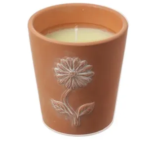 MARELIDA LED-Kerze Duftkerze Citronella in Tontopf Terrakotta Blumentopf Outdoorkerze (1-tlg) braun