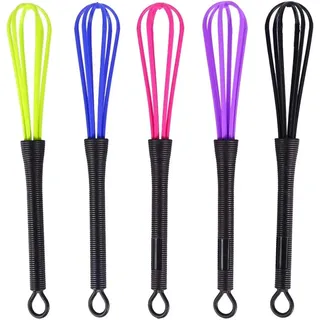 5 Stück Mini Schneebesen Set Klein Kunststoff Friseur Rührbesen Salon Friseur H