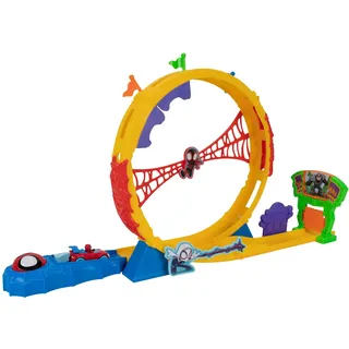 SPIDEY AND HIS AMAZING FRIENDS Spidey und Seine Super-Freunde - Super Loop Track Set, Looping mit Spidey Metallfahrzeug