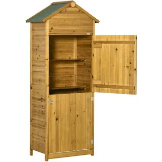 Outsunny Geräteschrank 0,79 x 0,49 m Natur