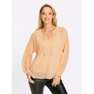 Heine Klassische Bluse Langarm Orange 48