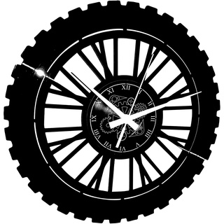 Instant Karma Clocks Vinyl Wanduhr Motorradrennen Motorrad Fahren