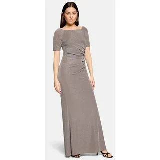Vera Mont Abendkleid Glitzer-Look Taupe/Silver 48
