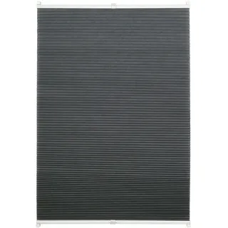 Ondeco Wabenplissee verspannt Klemmträger ohne Bohren Klemmfix  Blickdicht Sonnen-Schallschutz Farbe: Grau, Größe: 80x210 cm