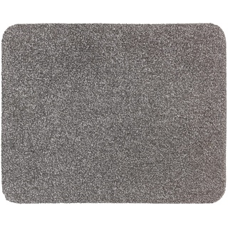 ASTRA waschbarer Fußabtreter Baumwolle – saugstarke Fußmatte Entra – rutschfeste Matte – (60 x 75 cm – grau)