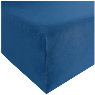 Erwin Müller Spannbettlaken Jersey 140 x 200 - 160 x 200 cm blau