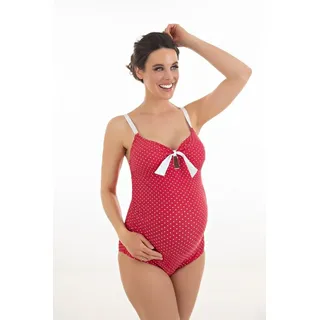 Petit Amour Badeanzug Damen Rot/Weiß XL Cup B/C/D