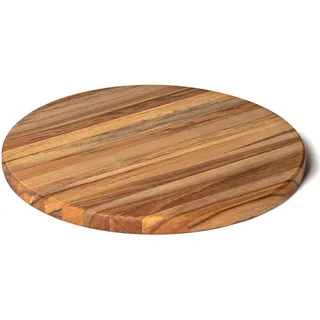 BioMaderas® Rundes Teakholz Schneidebrett N°201, 32cm Durchmesser | FSC 100% zertifiziert