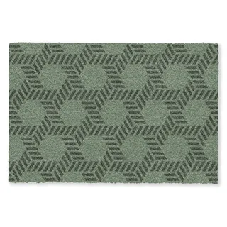 MuchoWow Fußmatte Groß Muster - Grün - Geometrisch, Rechteckig, Schmutzfangmatte, Schuhabtreter, Türvorleger 120x80 cm grün 120 cm x 80 cm