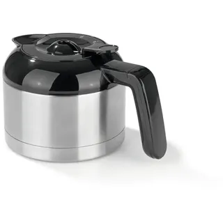 Barista Kaffeemaschine mit Mahlwerk 1000W Edelstahl/schwarz mit Isolierkanne Schwarz | Gr.: onesize