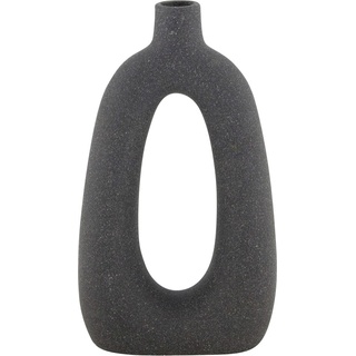 Dijk Vase Keramik schwarz 10,5 x 4,5 x 20,5 cm