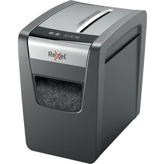Rexel Momentum X410-SL Slimline Aktenvernichter, zerkleinert 10 Blatt, 23 Liter Mülleimer, schwarz, 2104573