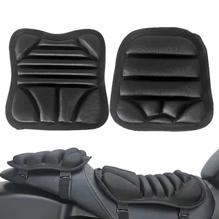 Motorrad -Komfort-Gelsitzkissen | 2 Stück Motorrad-Gelkissen-Sitzkissen | Sattel Aus Gel, Für Motorrad, Beifahrer, Nicht Aufblasbar, Anti-Stress, Anti-Vibration