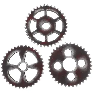 Cabilock Zahnrad Holz Wanddeko 3Er Set Retro Wanddeko Aus Holz Hohle Deko Zahnräder Für Wanddekoration Industrial Für Wohnzimmer Bar Schlafzimmer Und Diy Bastelprojekte