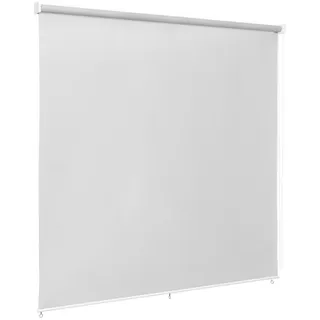ventanara Seitenmarkise Außenrollo Senkrechtmarkise Balkonrollo Sichtschutz Beschattung grau 100 cm x 230 cm