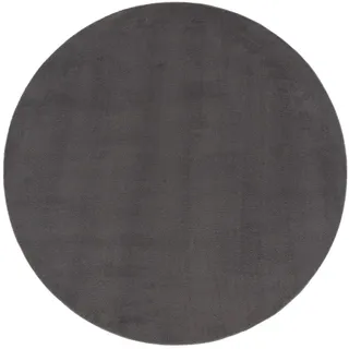 Paco Home Cadiz 630 Kurzflorteppich Ø 120 cm anthrazit 