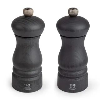 PEUGEOT 2er-Set CLERMONT DUO Salz- + Pfeffermühle 13 cm graphitgrau Zirlion-Mahl...