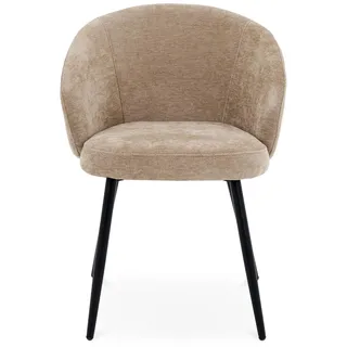 Idimex Esszimmerstuhl Kursi beige 2er Set